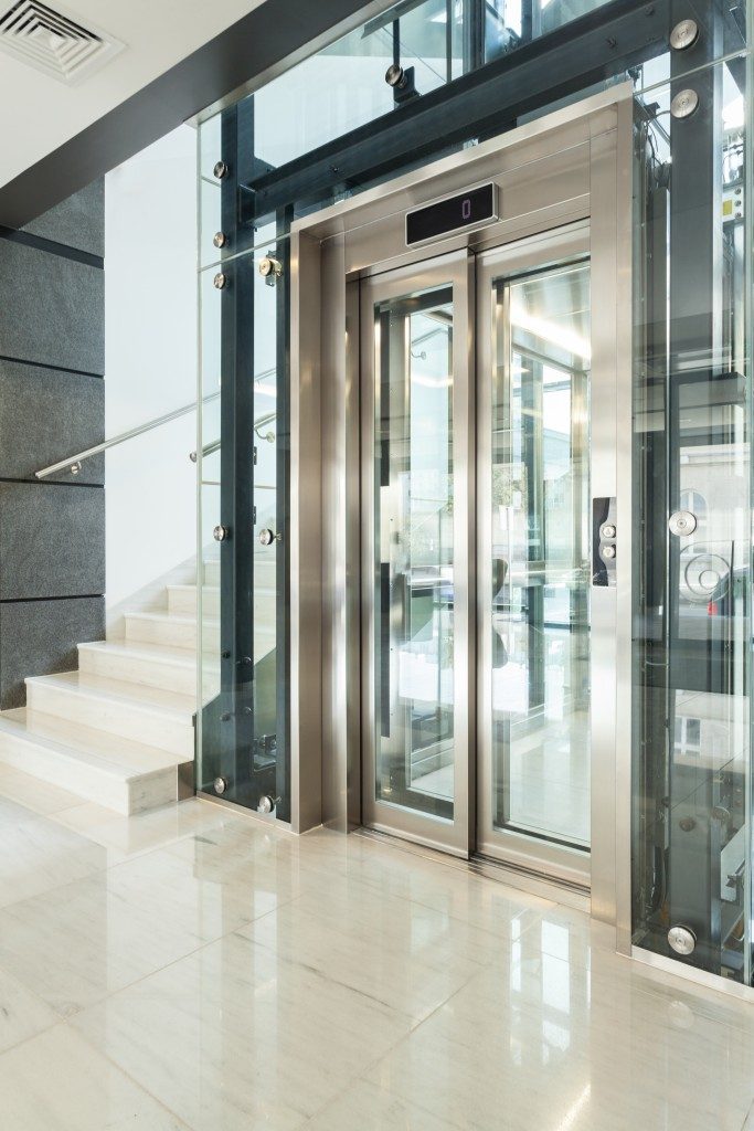 elevator in modern house