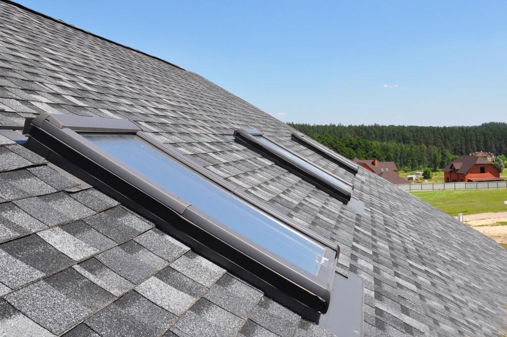 close up of roof with windows